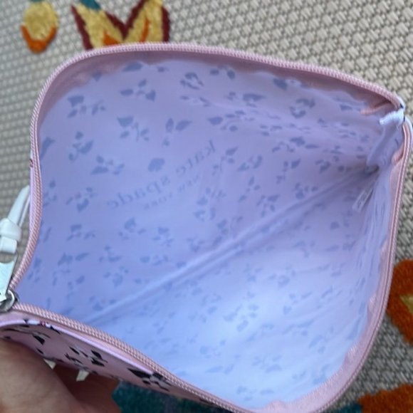Kate Spade Large Canvas Floral Print Zip Pouch - Picture 10 of 14